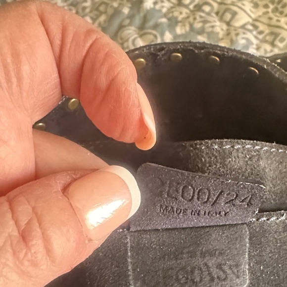 CELINE Black Studded suede  Handbag - Picture 9 of 12